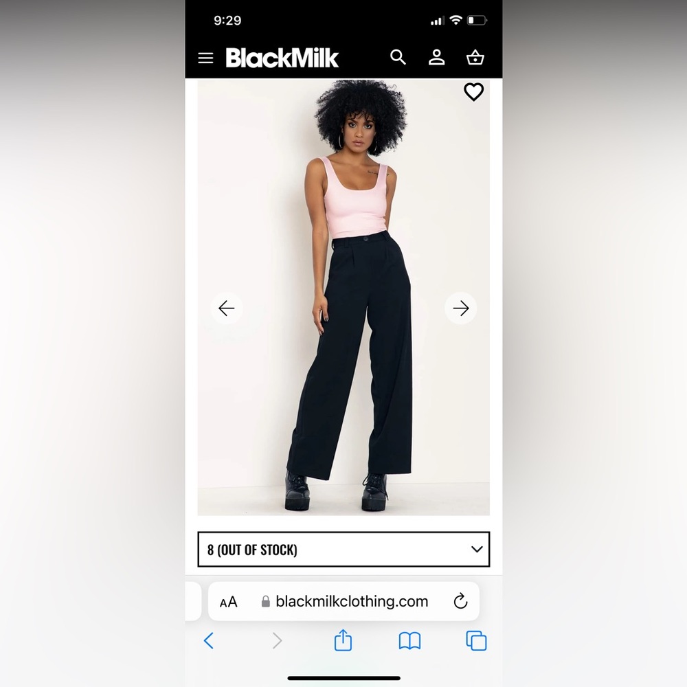 ISO Blackmilk Work It Pants size 8 (AUS SIZING)